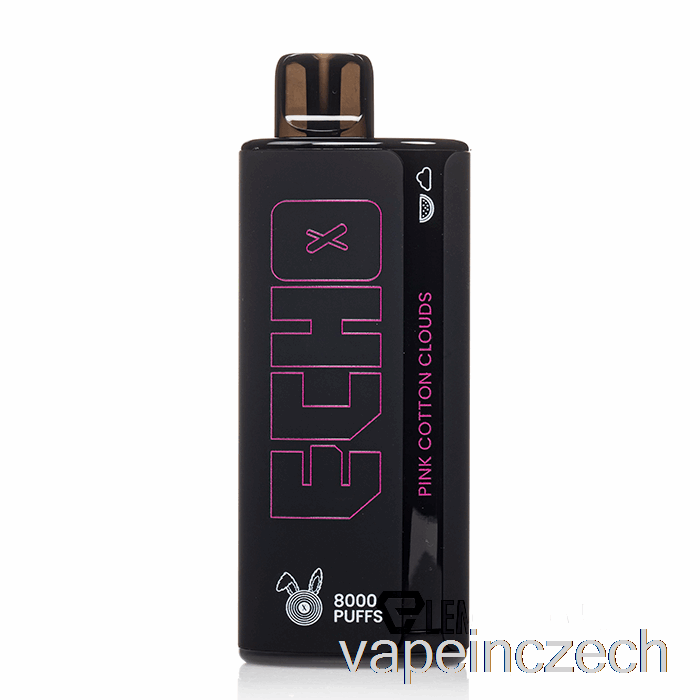 Echo 8000 Jednorázové Růžové Bavlněné Obláčky Vape Bez Nikotinu